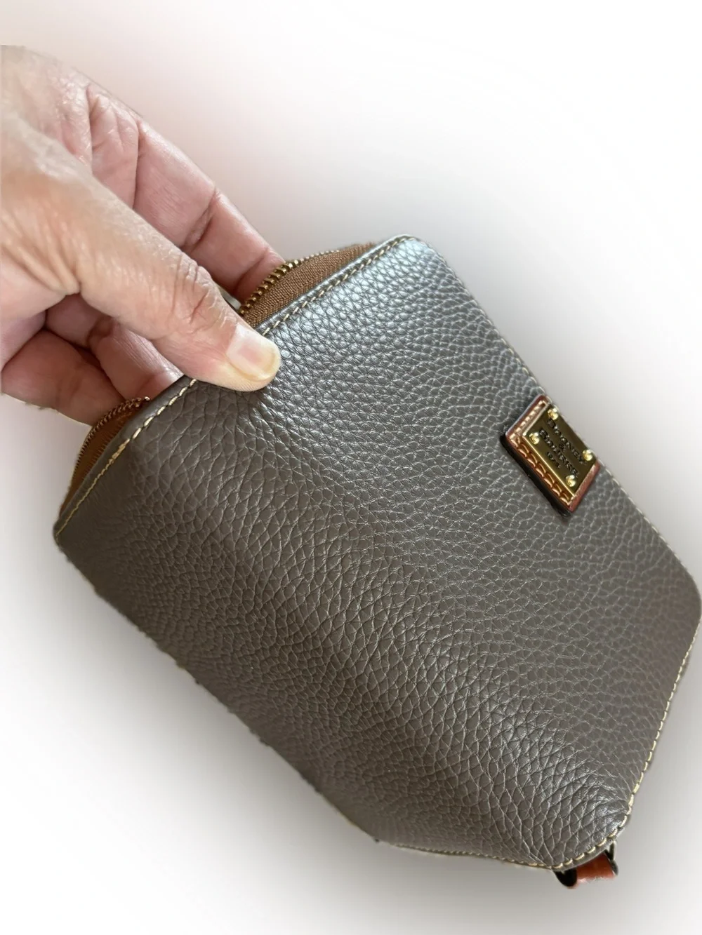 Dooney & Bourke Pebble Grain Leather Satchel and Wallet Set